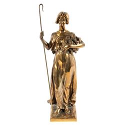 1899 E. F. Pialli Original Bronze Sculpture