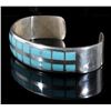 Image 3 : Navajo Sterling Silver & Turquoise Bracelet
