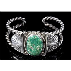 Navajo Turquoise and Sterling Silver Bracelet