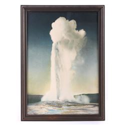 Original F. Jay Haynes Old Faithful Print