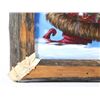 Image 11 : Signed Santa Claus Painting with Rustic Frame