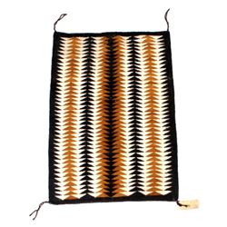 Hopi Indian Mohair Woven Eye Dazzler Rug