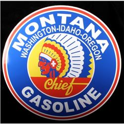 Montana Chief Gasoline Advertising Sign