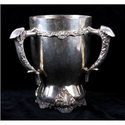 Silver Champagne Cooler with Triple Handles
