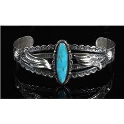 Bell Trading Post Sterling & Turquoise Cuff