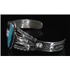 Image 3 : Bell Trading Post Sterling & Turquoise Cuff