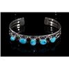 Image 2 : Navajo Turquoise Sterling Silver Bracelet and Ring