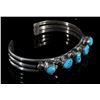 Image 3 : Navajo Turquoise Sterling Silver Bracelet and Ring