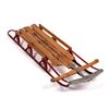 Image 3 : Flexible Flyer Metal and Wood Snow Sled