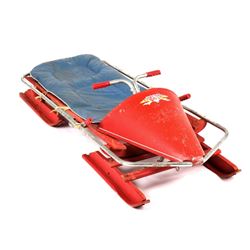 Bob -O- Link Bobsled With padding c. 1940's- 1960