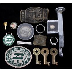 Collection of Burlington Northern Memorabilia