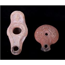 Roman Byzantine Oil Lamps C. 4th-6th Century A.D.