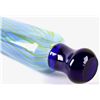 Image 4 : Blown Art Glass Cobalt Blue Striped Rolling Pin