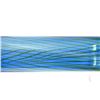Image 7 : Blown Art Glass Cobalt Blue Striped Rolling Pin