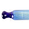 Image 8 : Blown Art Glass Cobalt Blue Striped Rolling Pin