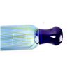 Image 9 : Blown Art Glass Cobalt Blue Striped Rolling Pin