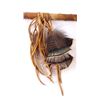 Image 5 : Native American Rawhide Black Feather Dance Wand