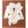 Image 2 : Apache Devil Dance S Harrison Rabbit Hide Painting
