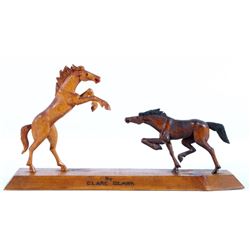Folk Art Carved Horses