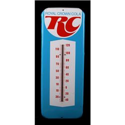 Vintage Royal Crown Cola Thermometer Tin Sign