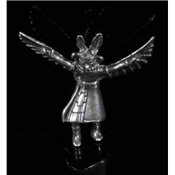 Sterling Silver Dancing Eagle Kachina Pendant