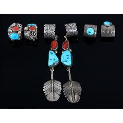 Signed Navajo Sterling Silver Ear Cuff Collection