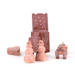 Sioux Indian Pipestone Effigy Collection