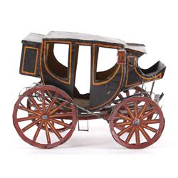 Early Folk Art Western Tin Stage Coach