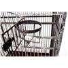 Image 10 : Antique Large Wire And Pressed Steel Bird Cage