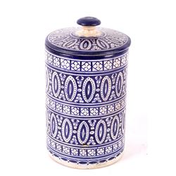 Hand Painted Moroccan Lidded Canister