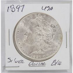 1897 USA SILVER MORGAN DOLLAR