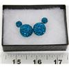 Image 1 : NEW "DOUBLE THE FUN" SPARKLE BALLS STUD EARRINGS