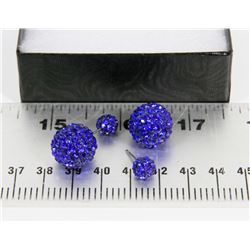 NEW "DOUBLE THE FUN" SPARKLE BALLS STUD EARRINGS