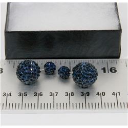NEW "DOUBLE THE FUN" SPARKLE BALLS STUD EARRINGS