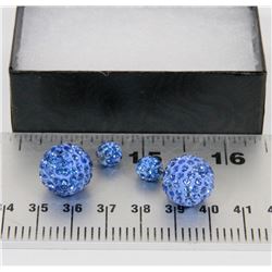 NEW "DOUBLE THE FUN" SPARKLE BALLS STUD EARRINGS