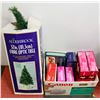 Image 1 : NEW LARGE BOX OF CHRISTMAS LIGHTS, TREE TOPPER,