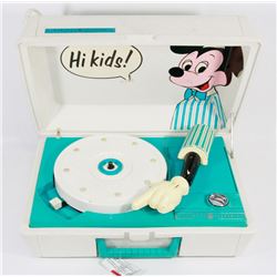 VINTAGE MICKEY MOUSE RECORD PLAYER