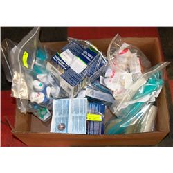 LARGE BOX OF ASSORTED DRUG STORE CLOSURE PRODUCT
