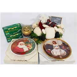 LOT OF CHRISTMAS ITEMS INCLUDING, HANDMAID INDOOR