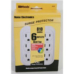 NEW WOODS 6 OUTLET SURGE PROTECTOR