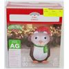 Image 1 : 3' TALL INFLATABLE OWL CHRISTMAS DECORATION