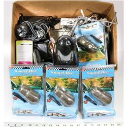 FLAT OF ASSORTED ELECTRONICS SOME ARE NEW