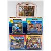 Image 1 : NEW LOT OF 4 DOWDLE 1000 PIECE PUZZLES,