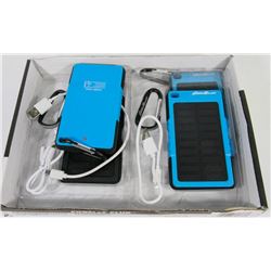 LOT OF 4 EDDIE BAUER SOLAR POWER BANKS 6000MAH