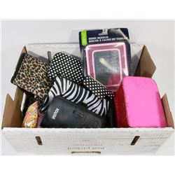 FLAT OF WOMENS ITEMS AND MAKEUP