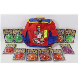 SNOOPY BAG FULL WITH 10 FLASHING CRYSTAL STAR