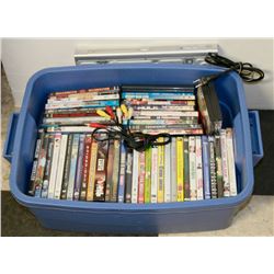 LOT OF 50 DVD'S WITH PHILLIPS DVD PLAYER,