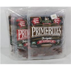8 PACKS OF ASSORTED PRIME BITES DRY PEPPERONI