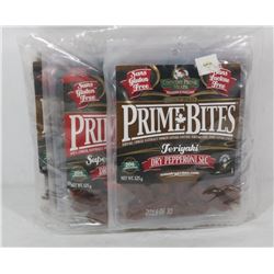 8 PACKS OF ASSORTED PRIME BITES DRY PEPPERONI