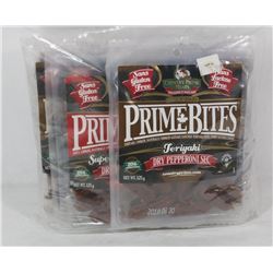 8 PACKS OF ASSORTED PRIME BITES DRY PEPPERONI